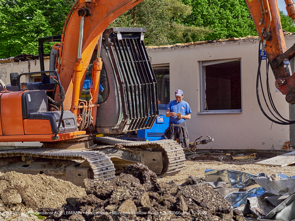 10.05.2022 - Baustelle am Haus für Kinder in Neuperlach